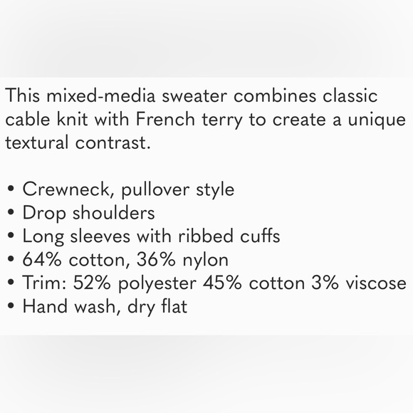 FREE PEOPLE Olympia Tunic Cable Knit Chunky Sweater Sweatshirt XS OVERSIZED S M - Picture 13 of 16